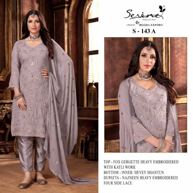 S 143 A To D By Serine Pakistani Suits Catalog
